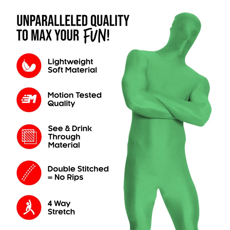 Morphsuits Full Bodysuit Costume Adult Zentai Suit Costume Morph Suits Adults Halloween Suit, Full Body Spandex Bodysuit Men - Image 2